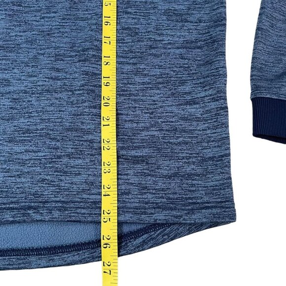 Under Armour 1/4 Zip Pullover Men’s Size Medium Blue Loose Fit Coldgear Fitness - Picture 4 of 5